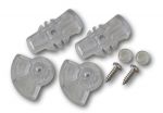 Glass Fitting Dog Door Locking Dial Set - Clear