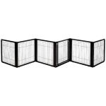 Convertible Elite Pet Gate 6-panel - Black