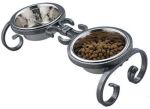 Classic Wrought Iron Raised Feeder - 4" Height - Pint Bowls