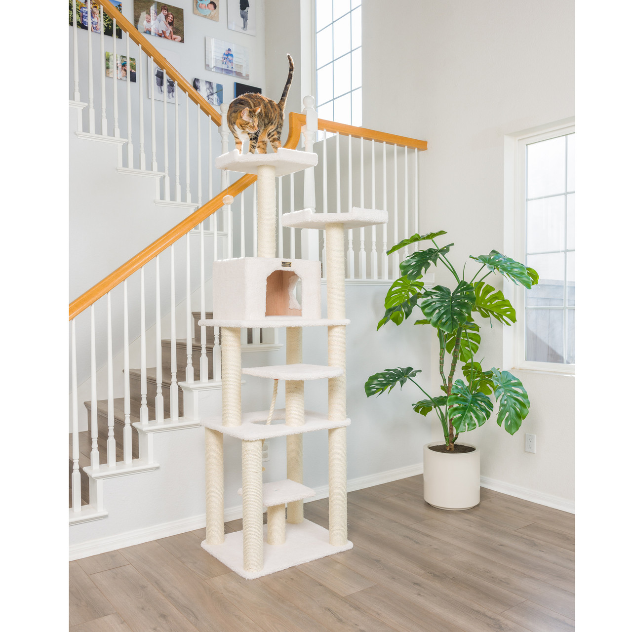 Cat Tree w/ Sisal Posts, Perches, Condo - Model B7801