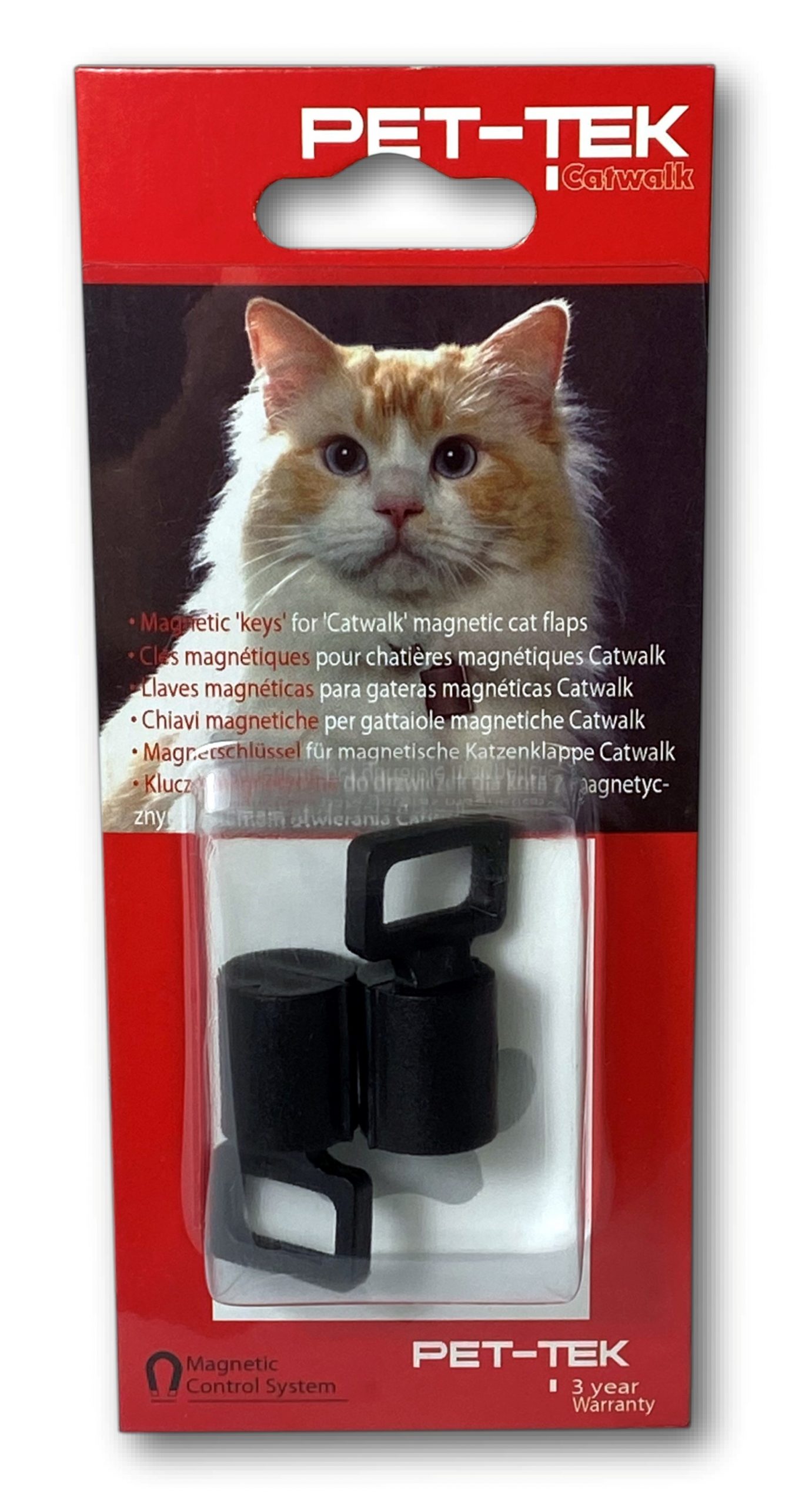 Pet-Tek Magnetic Keys for Catwalk Magnetic Cat Flaps