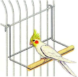 Medium Movable Perch - Black