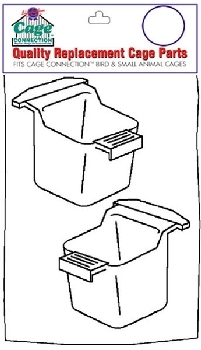Cage Connection® Small White Replacement Cup