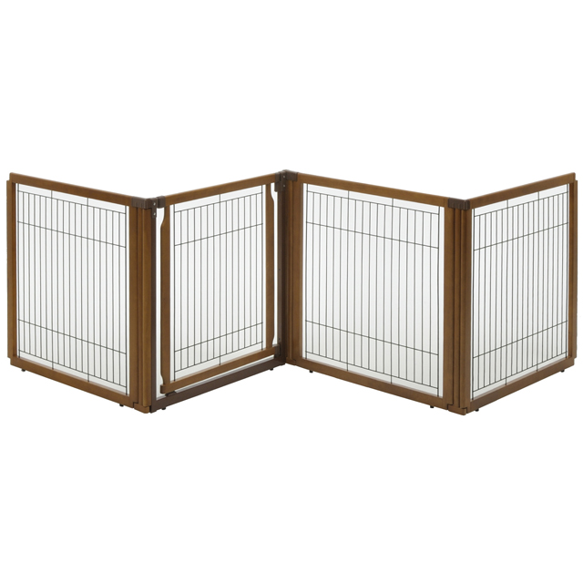 Convertible Elite Pet Gate 4-panel - Brown