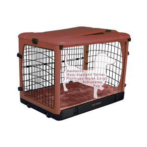 The Other Door Steel Crate With Plush Pad Brick